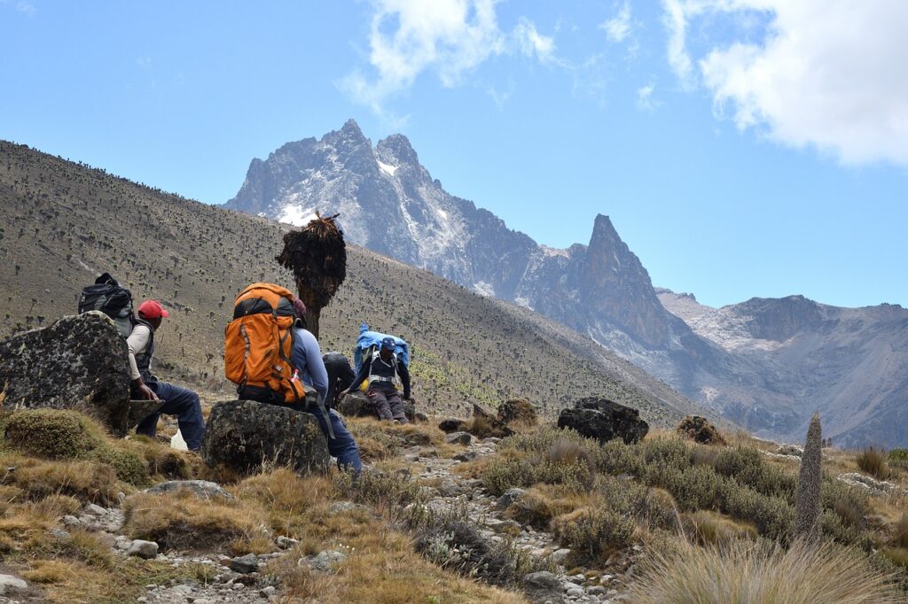 Unforgettable top Tourist Attractions in Kenya 5 mount kenya, hikers, mountain